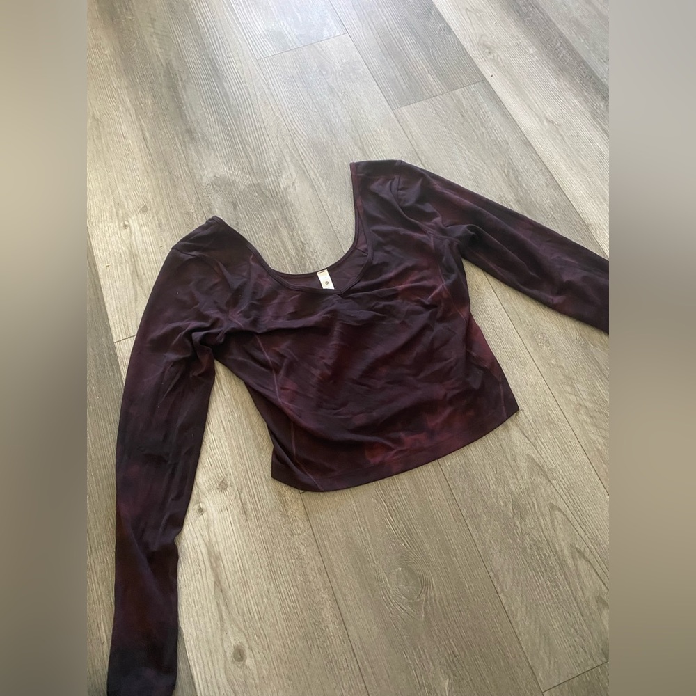 lululemon athletica Dark Purple Crop Top